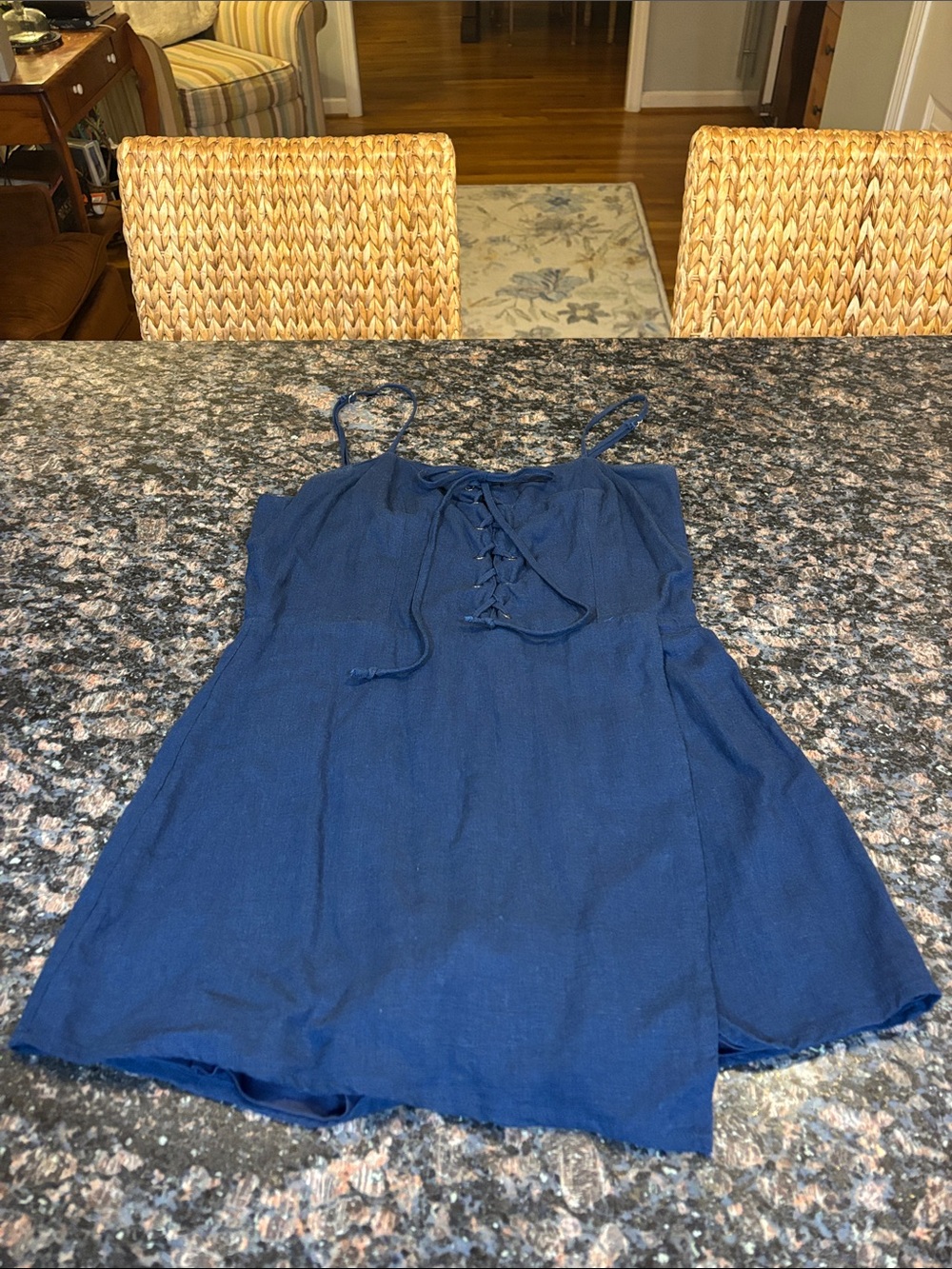 Navy Romper